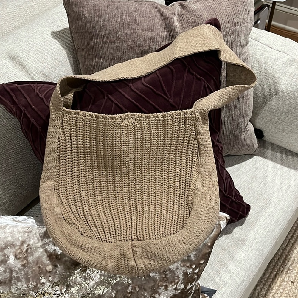 Crocheted bag. Very cute!! I bought the wrong one for my niece! Brand new